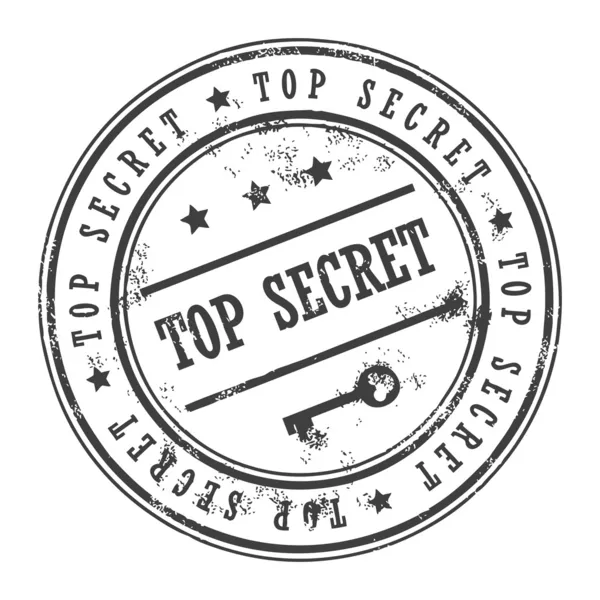 Briefmarke streng geheim — Stockvektor