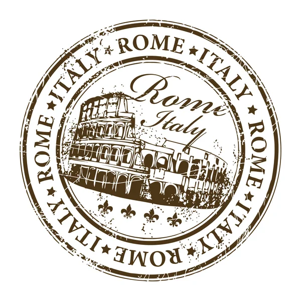 Stamp Rome, Italy — Stock Vector