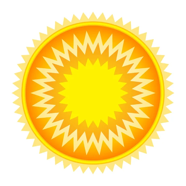 Slunce nad bílá — Stockový vektor