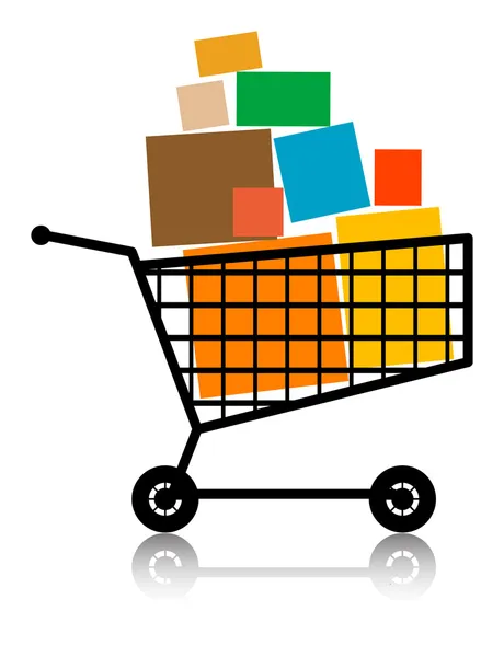 Carrito de compras — Vector de stock