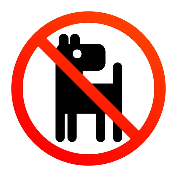 Geen honden — Stockvector