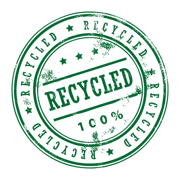 Carimbo reciclado —  Vetores de Stock