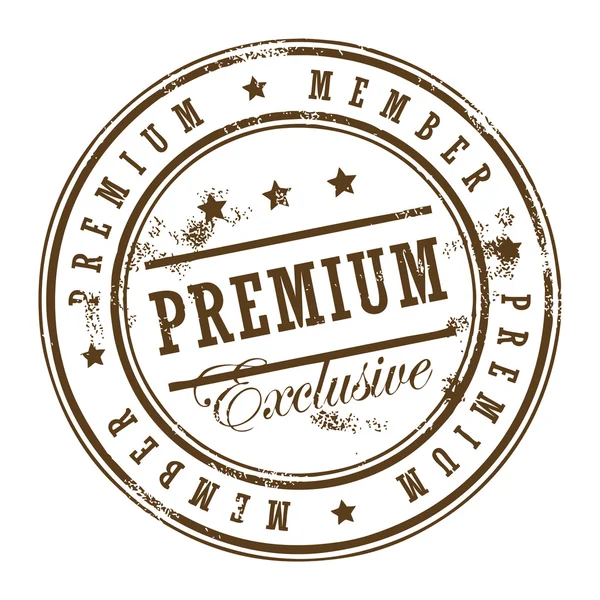 Stamp premium member — Stock Vector
