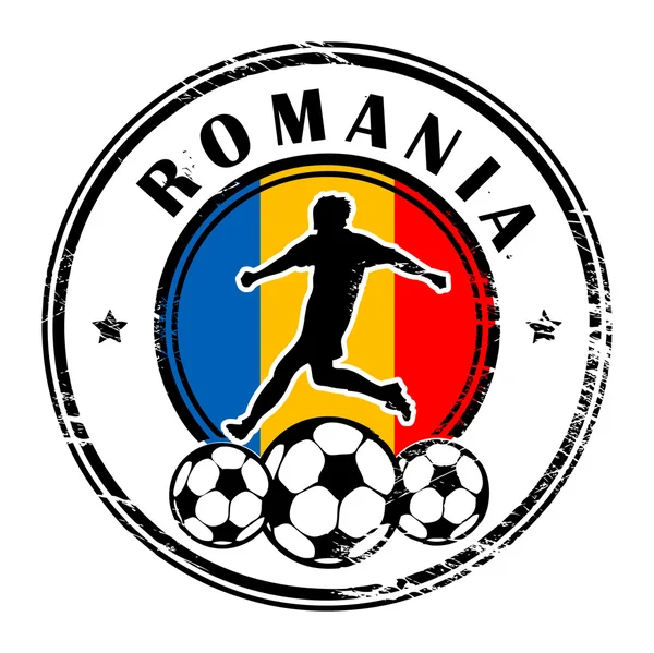 ルーマニアのフットボール — ストックベクタ
