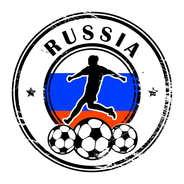 Rusia fútbol — Vector de stock