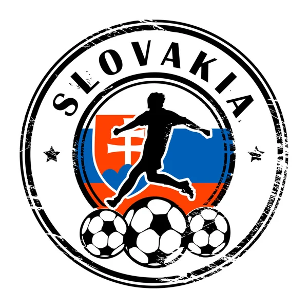 Eslovaquia fútbol — Vector de stock