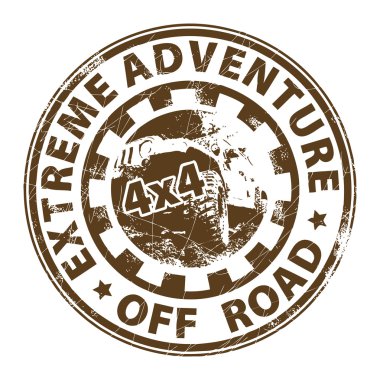 Off road stamp clipart