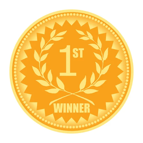 1st winner award — Stock Vector