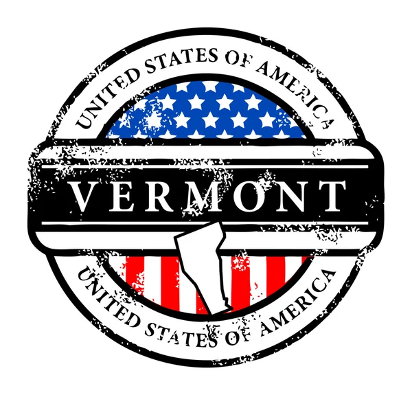 Timbre Vermont — Image vectorielle