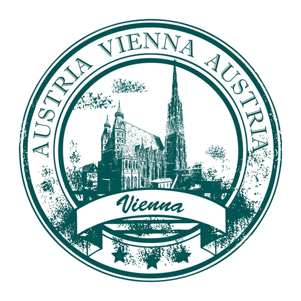 Francobolli Vienna, Austria — Vettoriale Stock