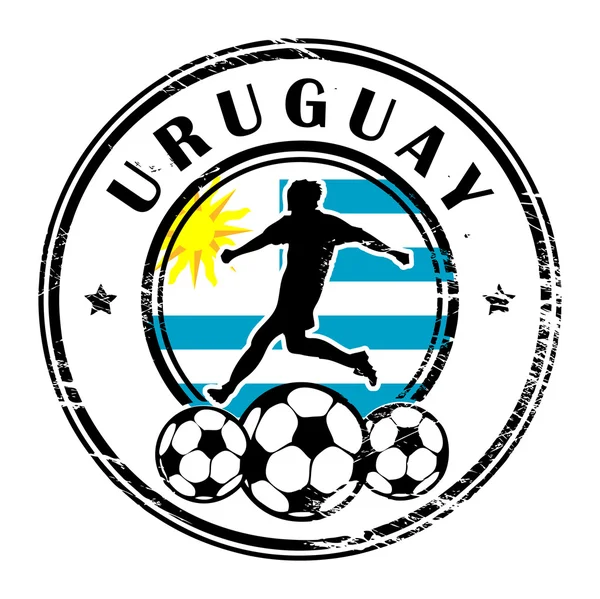 Uruguai futebol — Vetor de Stock