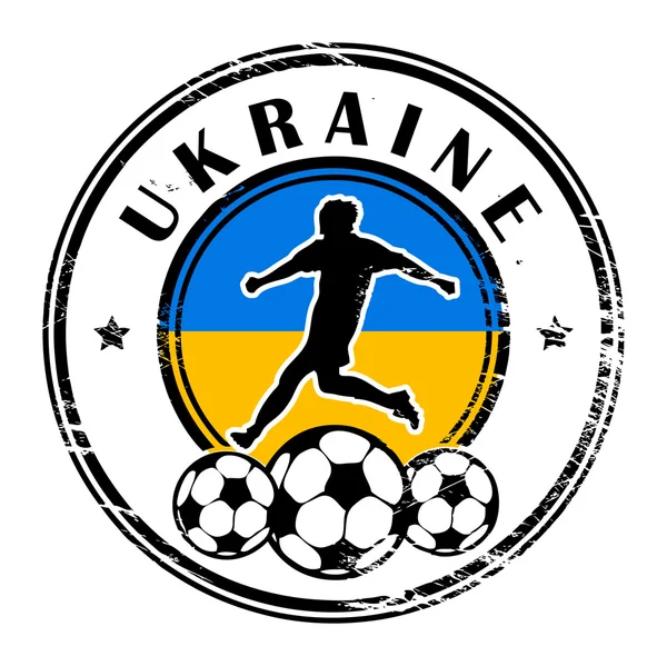 Ucraina calcio — Vettoriale Stock