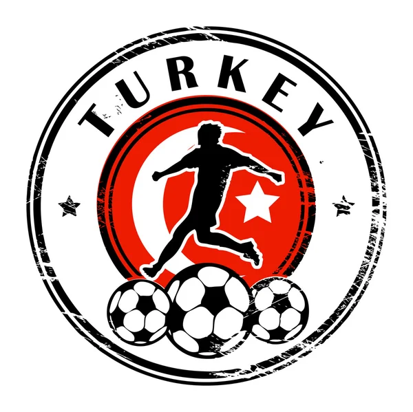 土耳其足球 — 图库矢量图片