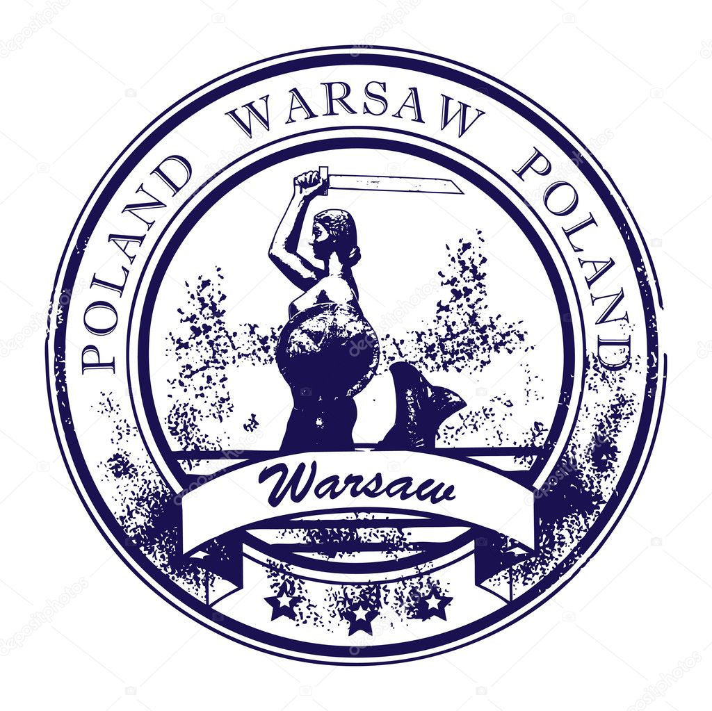 Stamp Warsaw, Poland