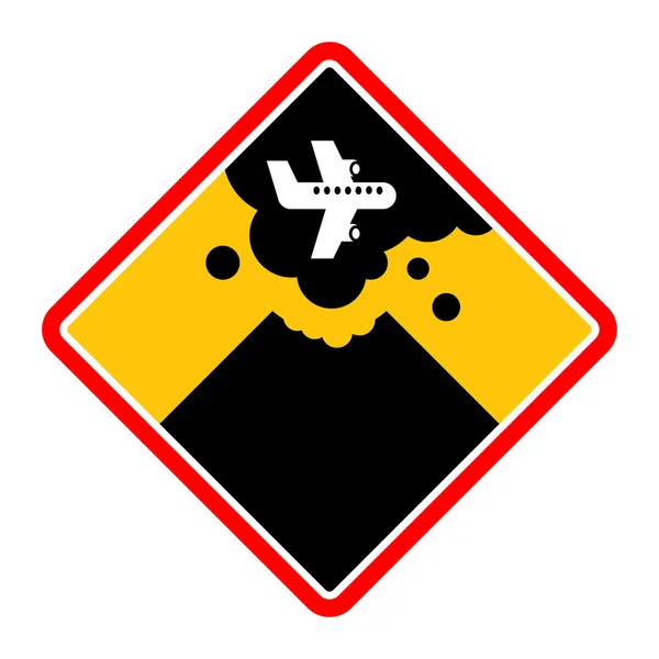 Volcano sign — Stock Vector