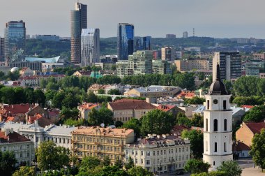 Vilnius, new and old clipart