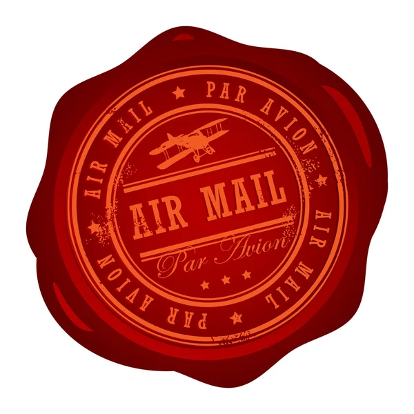 Air mail bélyegző — Stock Vector