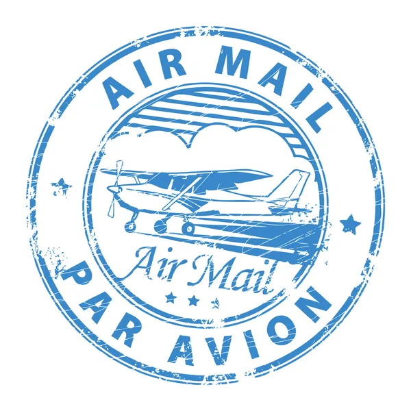 Selo de correio aéreo —  Vetores de Stock