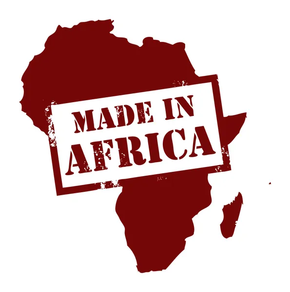 Készült az afrikai — Stock Vector