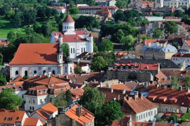 Vilnius eski şehir panoraması