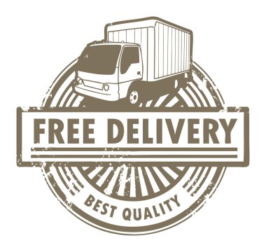 Stamp Free Delivery clipart