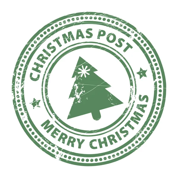 Weihnachtsbriefmarke — Stockvektor