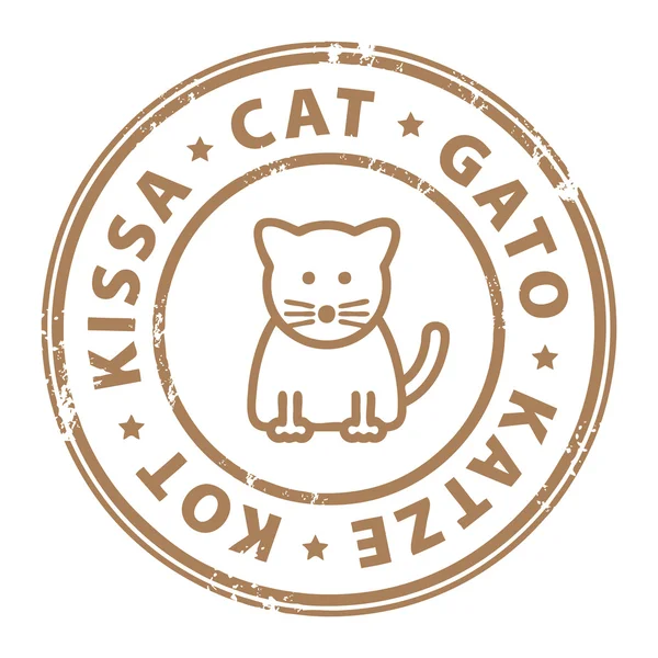 Sello de gato — Archivo Imágenes Vectoriales