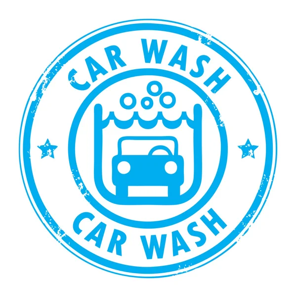 Car wash stamp — Stock Vector