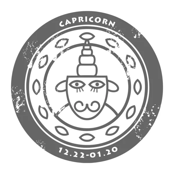 Zodiac Capricorn — Stock Vector