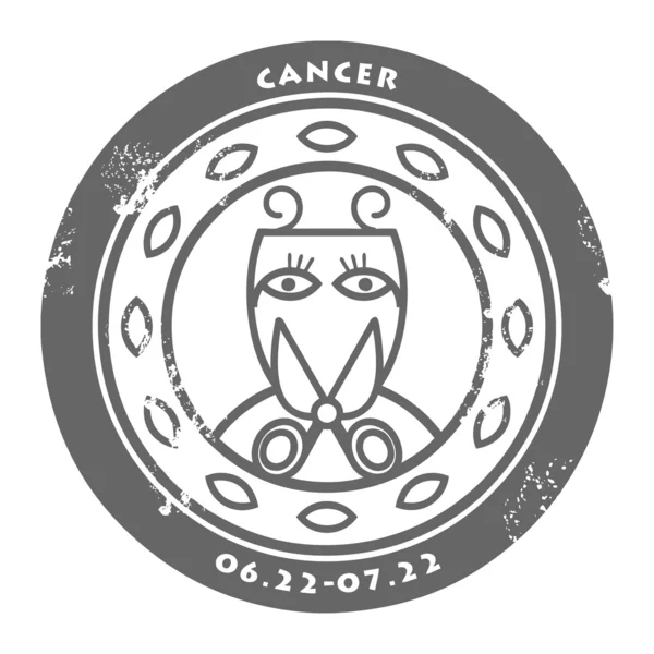 Cancro allo zodiaco — Vettoriale Stock