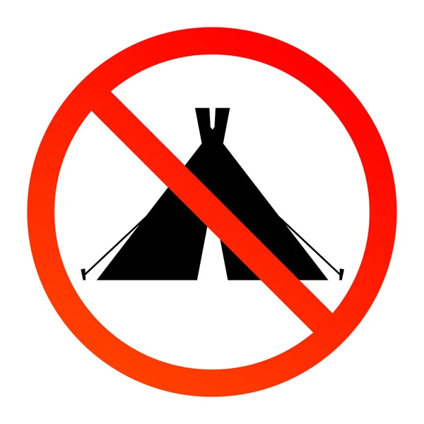 Pas de camping — Image vectorielle