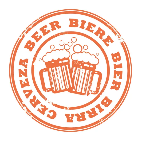 Stempel bier — Stockvector