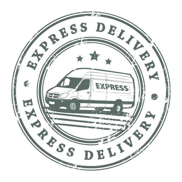 Timbre de livraison express — Image vectorielle
