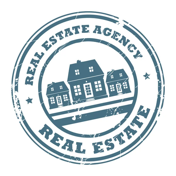 Real estate agency stamp — Stock Vector