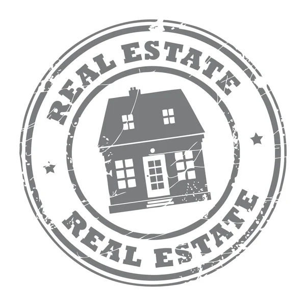 Razítko Real estate — Stockový vektor