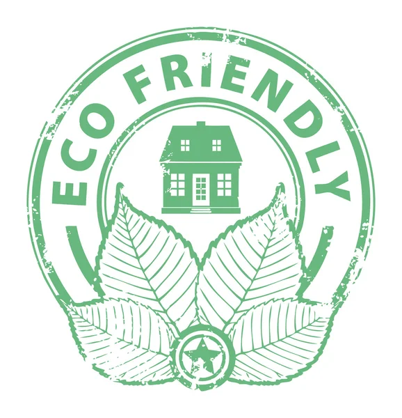 Stamp Eco Friendly — Stock Vector
