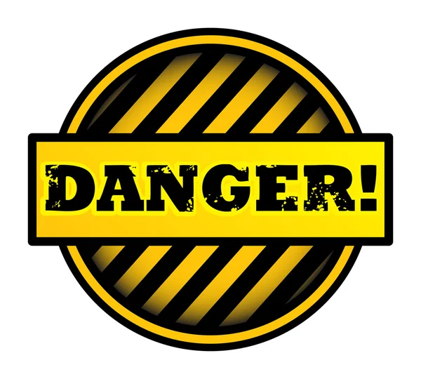 Étiquette danger — Image vectorielle