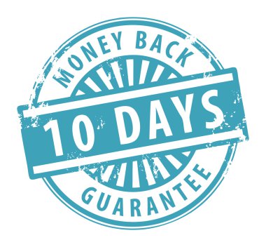 Money back guarantee stamp clipart