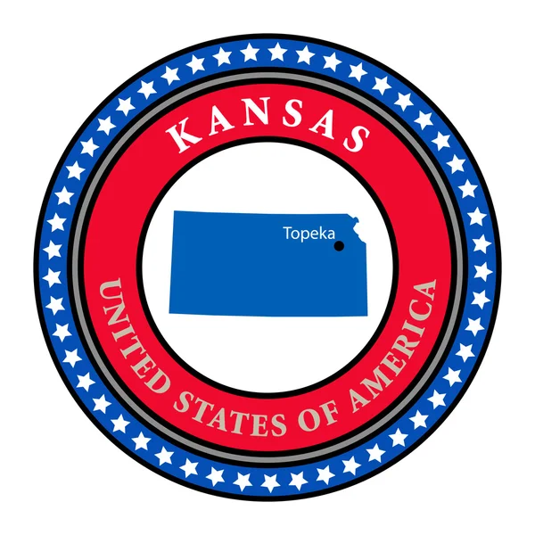 Label (Kansas) — Stockvector