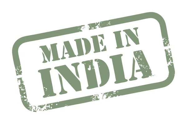 Fabricado en sello india — Vector de stock