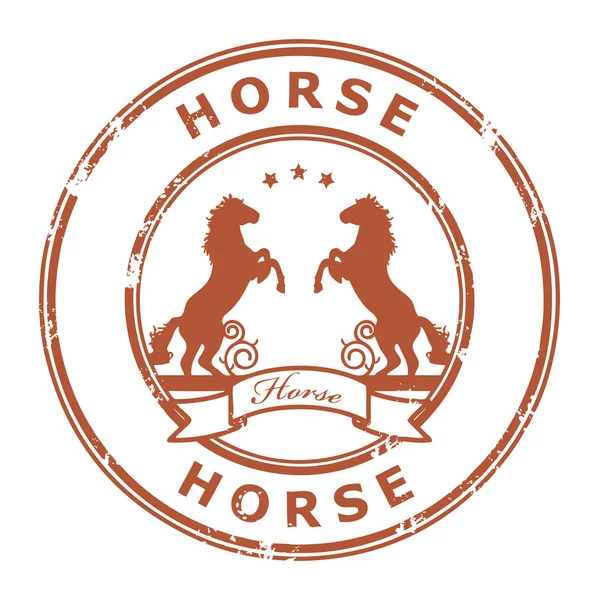 Horse stamp — Stock Vector