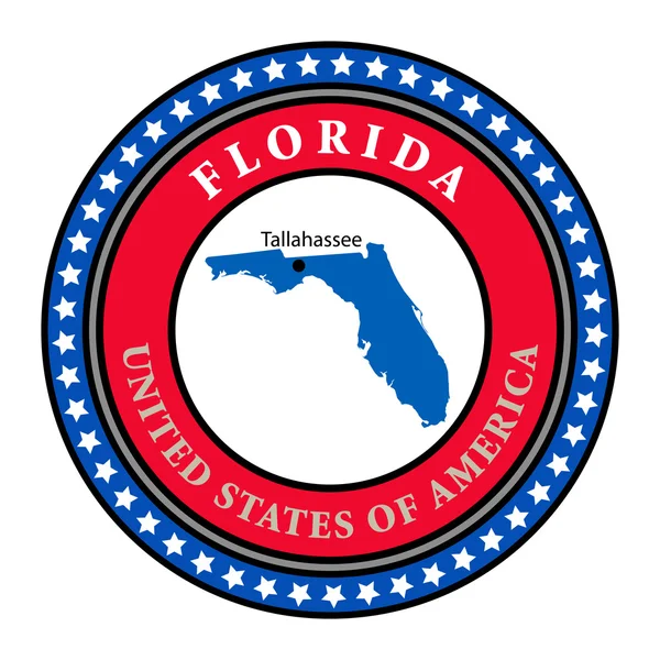 Etiqueta Florida — Vector de stock
