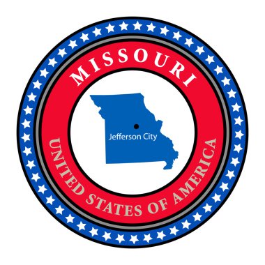 Label Missouri clipart