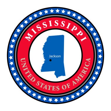 Label Mississippi clipart