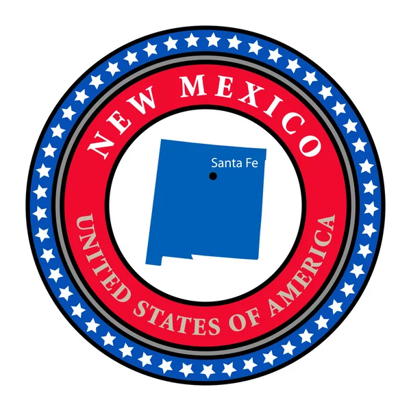 Etichetta Nuovo Messico — Vettoriale Stock