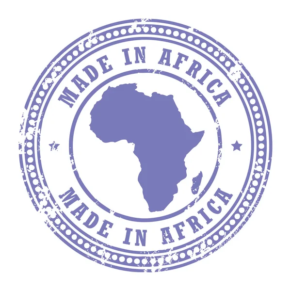 Fabriqué en timbre africain — Image vectorielle