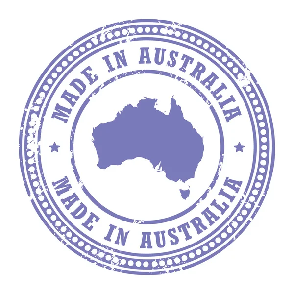 Avustralya damga yapılmış — Stok Vektör