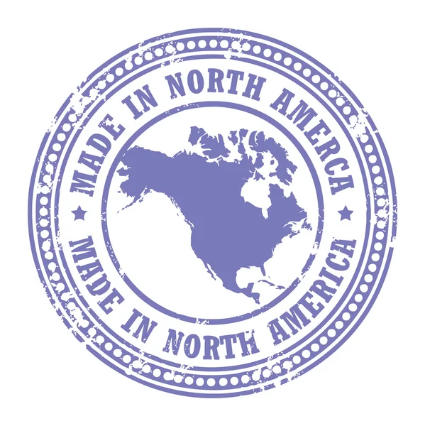 Марка "Made in North America" — стоковый вектор