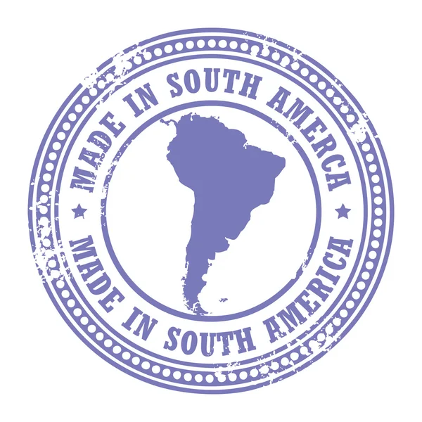 Gemaakt in Zuid-Amerika stempel — Stockvector