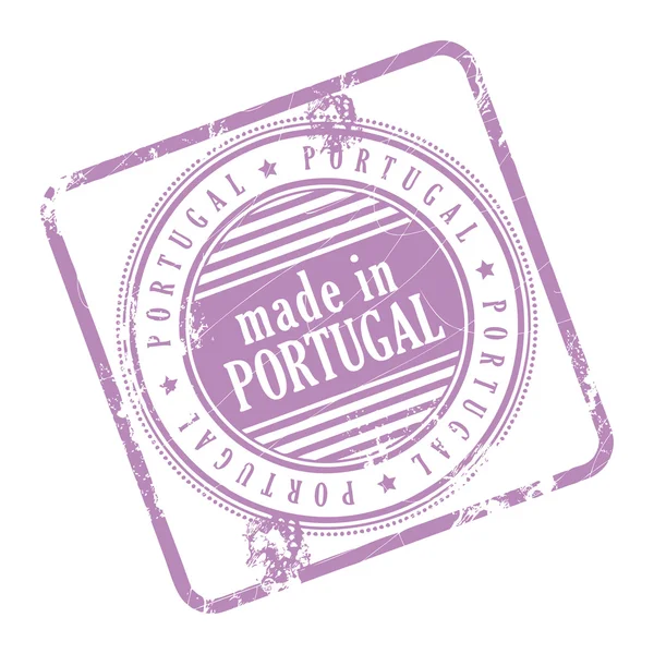 Portekiz'de yapılan pul, — Stok Vektör